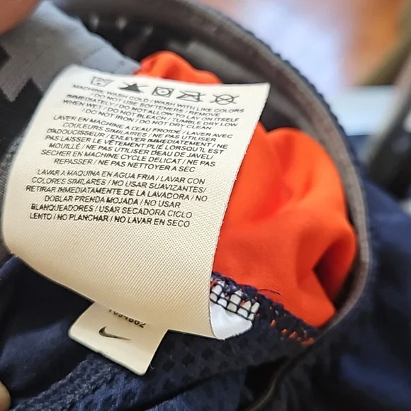 NIKE DRIX - FIT SYRACUSE NAVY/ORANGE NCAA BASKETBALL SHORT ADULT MEN'S SIZE S - Picture 7 of 7